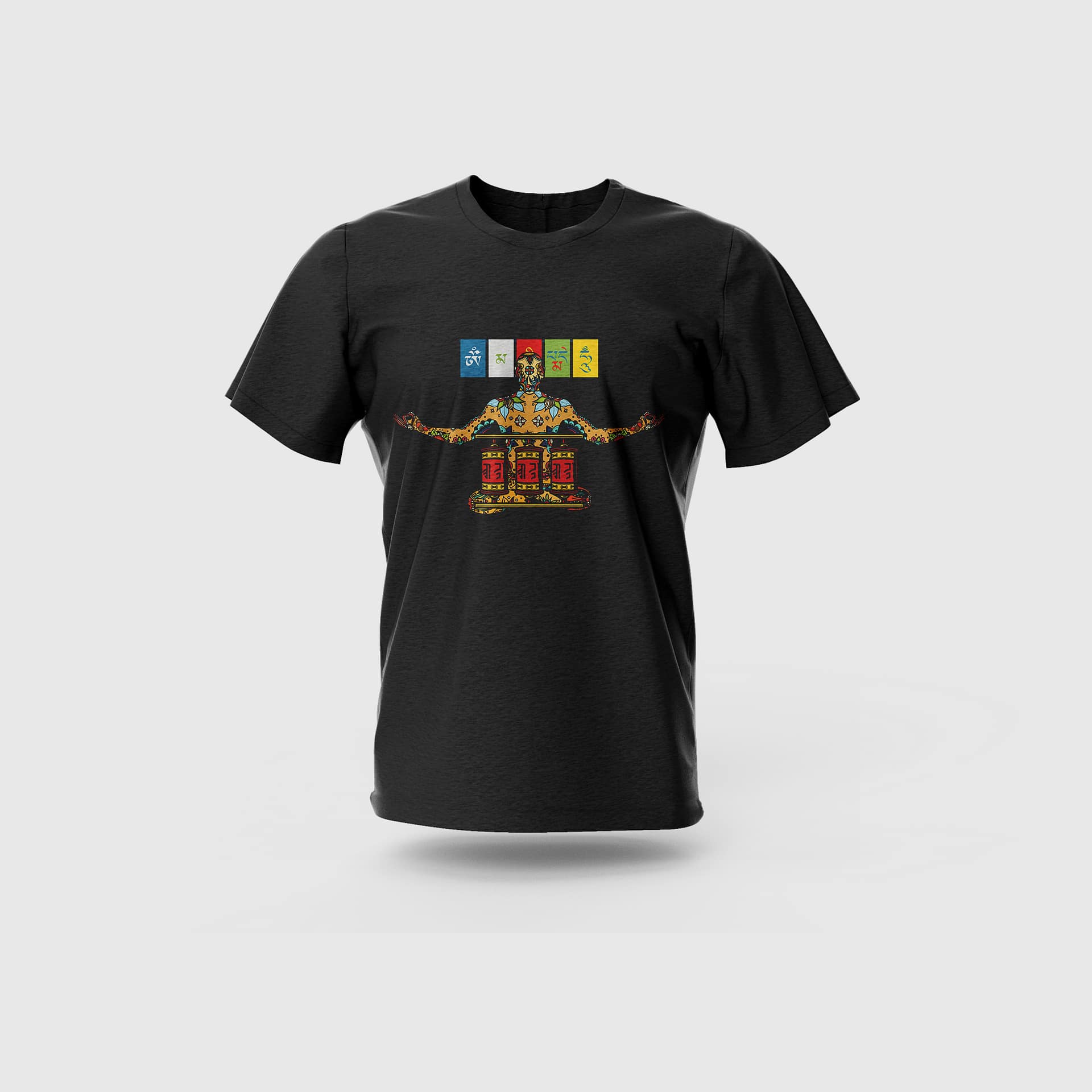 Men Black Cotton Pure Cotton T-shirt