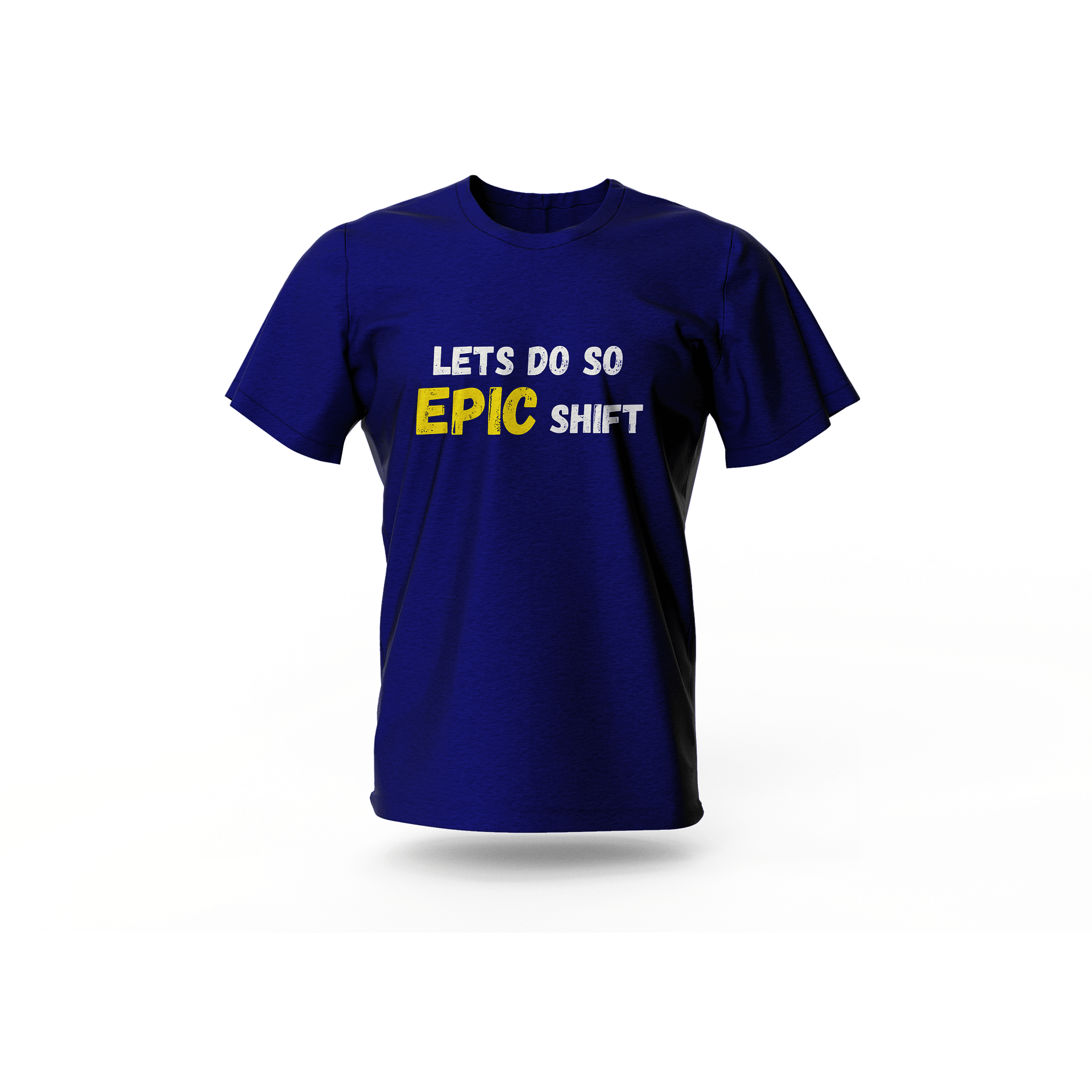 Men Blue Cotton T-Shirt - Image 2