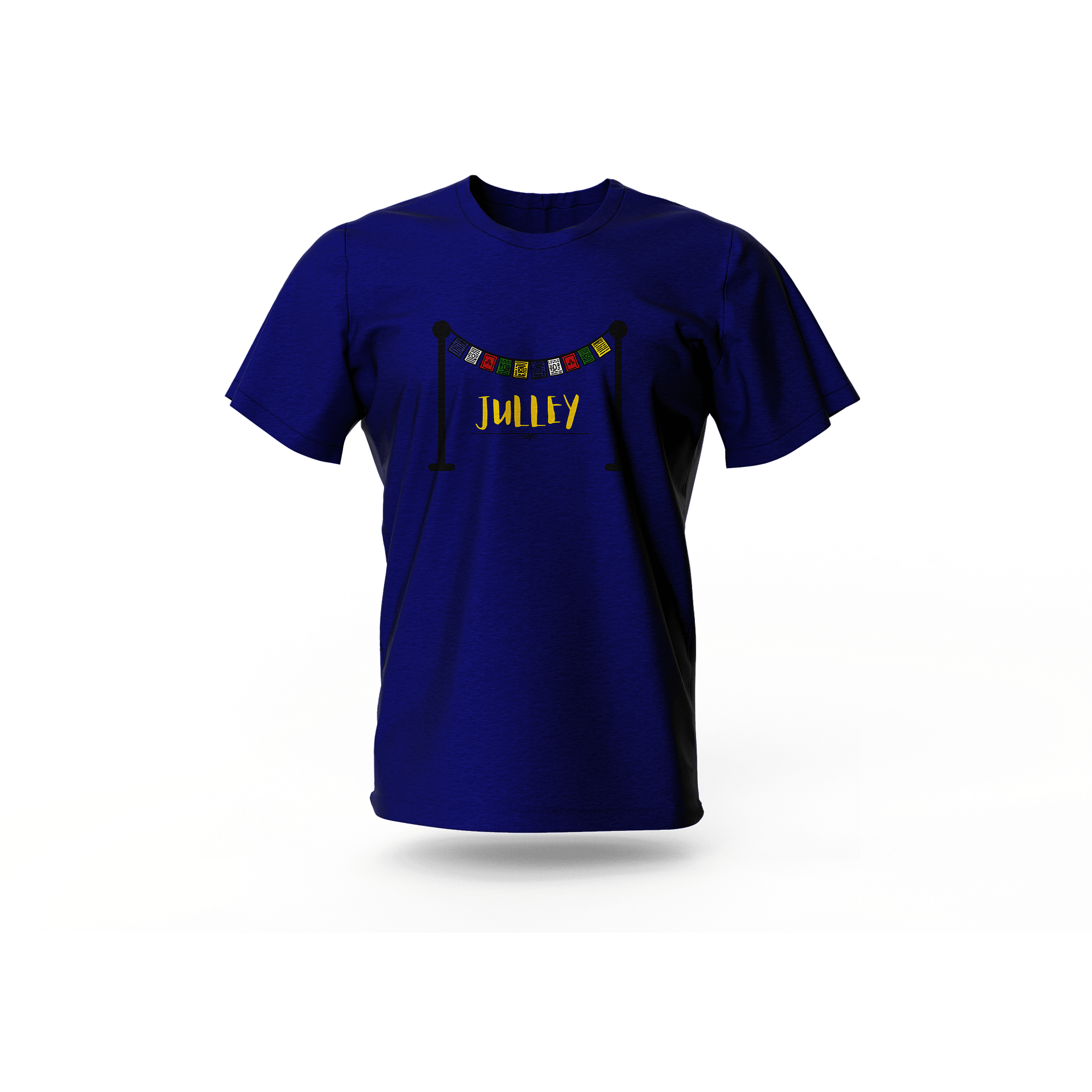 Men Blue Cotton T-Shirt - Image 2
