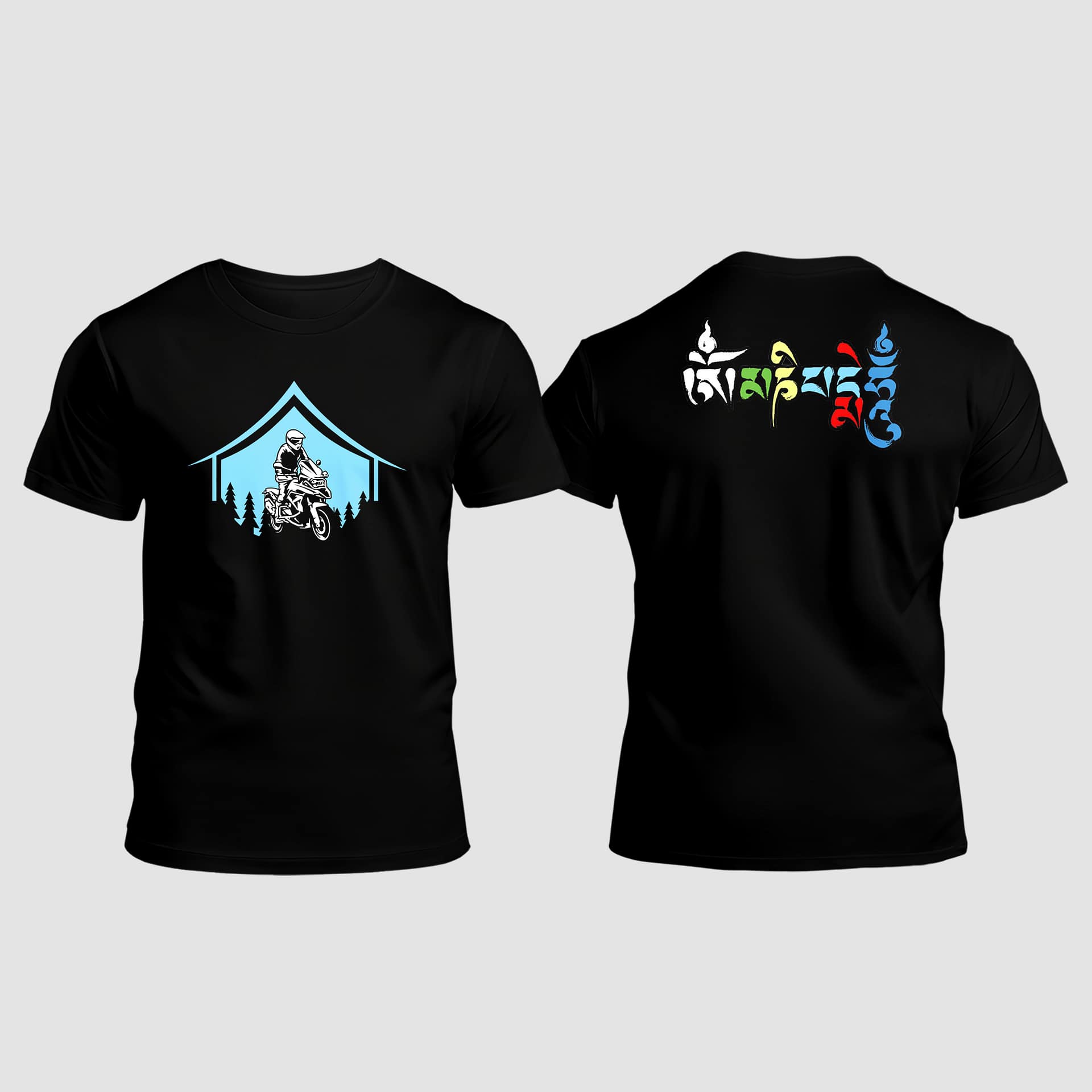 Men Black Cotton T-Shirt
