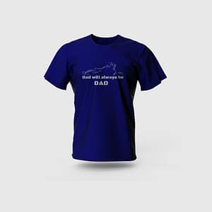 Men Blue Cotton T-Shirt