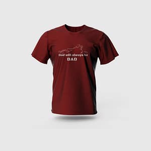 Men Maroon Cotton T-Shirt
