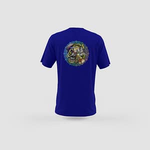 Men Blue Cotton T-Shirt