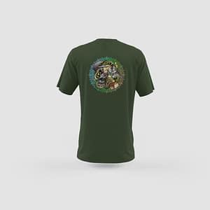 Men Green Cotton T-Shirt