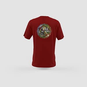 Men Maroon Cotton T-Shirt