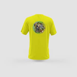 Men Yellow Cotton T-Shirt