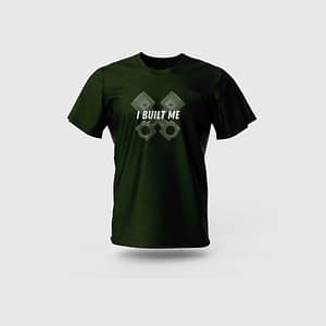 Men Green Cotton T-Shirt