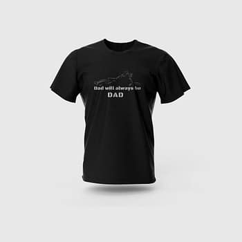 Men Black Cotton T-Shirt