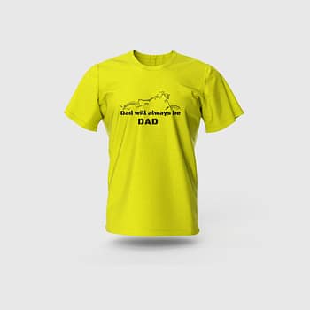 Men Yellow Cotton T-Shirt