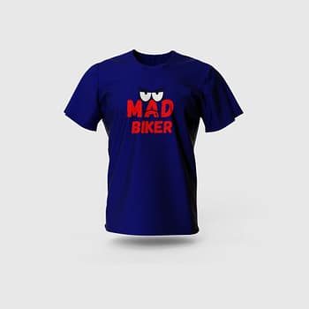 Men Blue Cotton T-Shirt