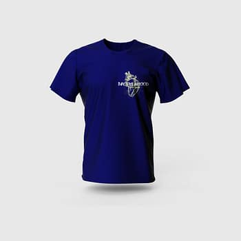 Men Blue Cotton T-Shirt