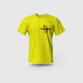 Men Yellow Cotton T-Shirt