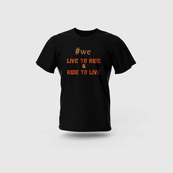 Men Black Cotton T-Shirt