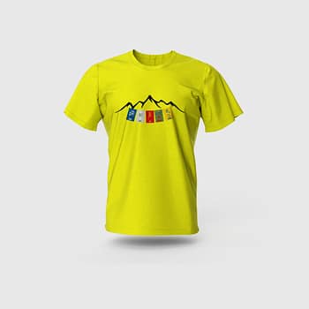 Men Yellow Cotton T-Shirt