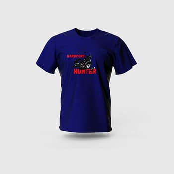 Men Blue Cotton T-Shirt