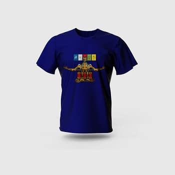 Men Blue Pure Cotton T-Shirt