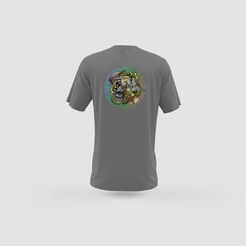 Men Grey Cotton T-Shirt