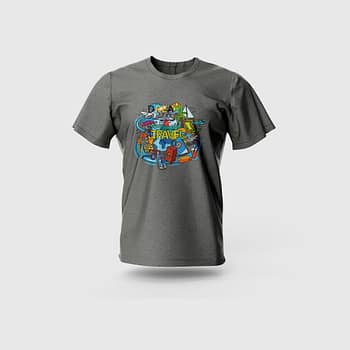 Men Grey Cotton T-Shirt