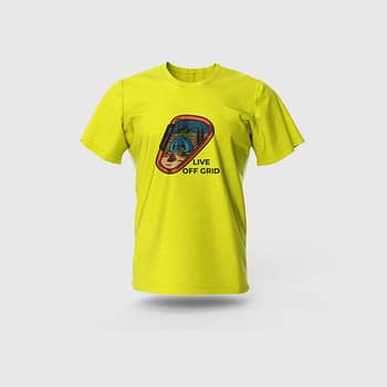 Men Yellow Cotton T-Shirt