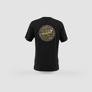 Men Black Cotton T-Shirt