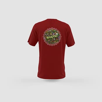 Men Maroon Cotton T-Shirt
