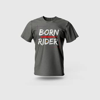Men Grey Cotton T-Shirt