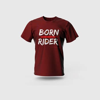 Men Maroon Cotton T-Shirt