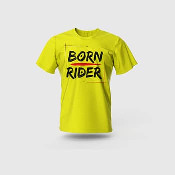 Men Yellow Cotton T-Shirt